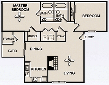 Two Bedroom / Two Bath